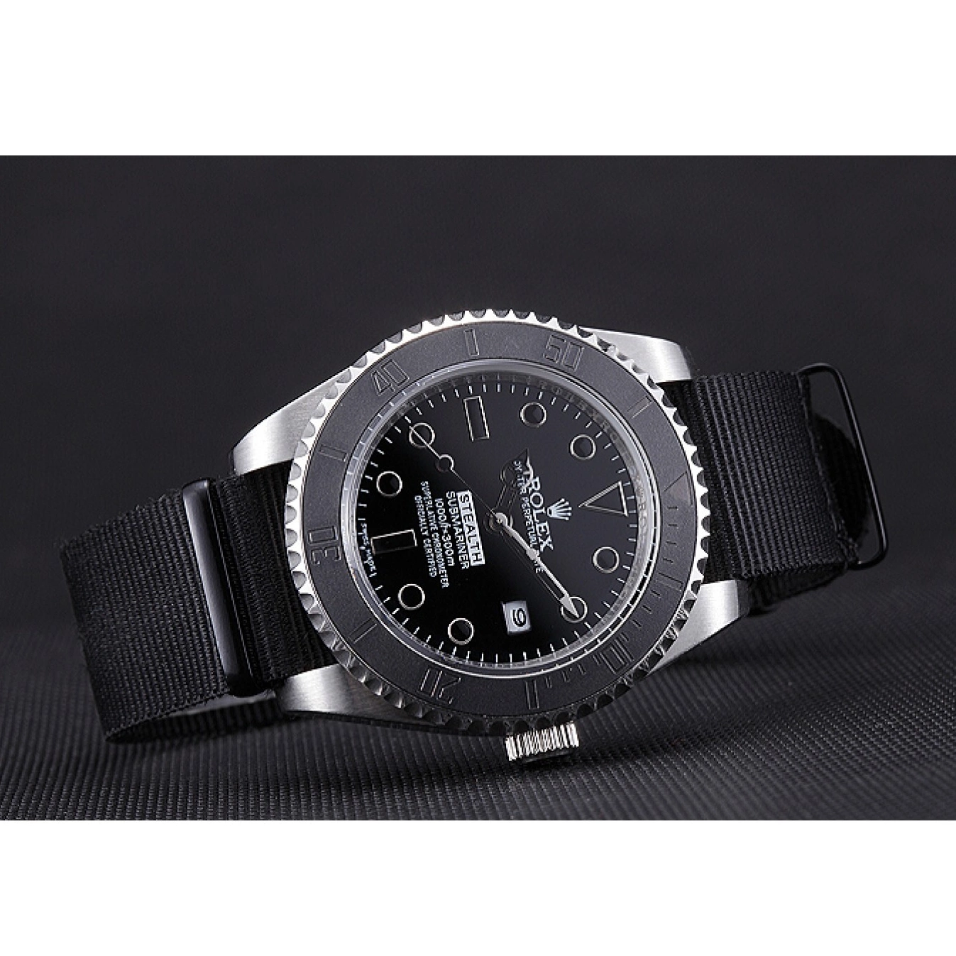 Rolex aaa copy Rolex Submariner 621988 Black Stealth 0702